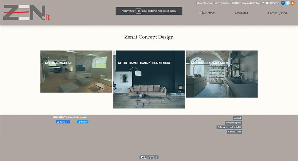 Mise &agrave; jour ZEN IT