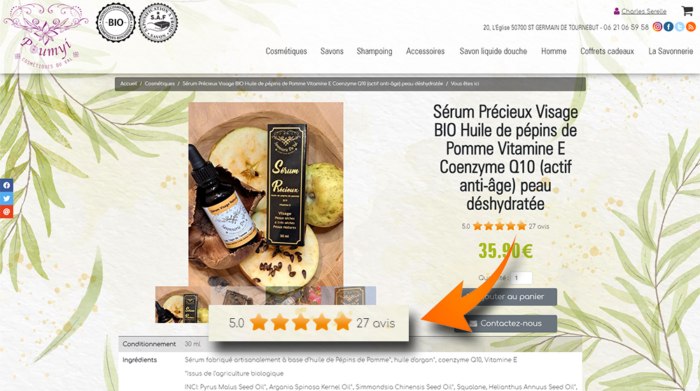 Module AVIS propri&eacute;taire par CLsystem